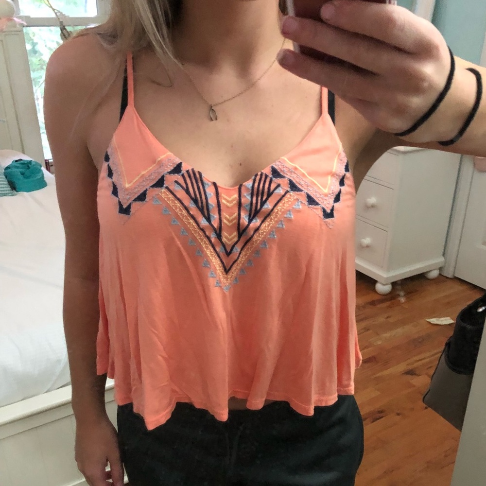 Tribal flowy tank top